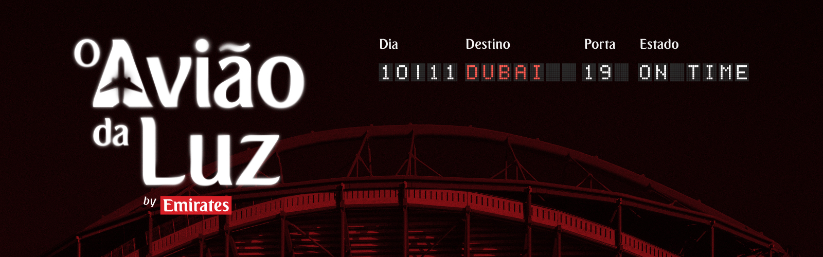Passatempo SL Benfica & Emirates: O Avião da Luz vai partir com destino ao Dubai