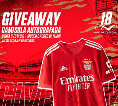 Passatempo 18.º Aniversário do Estádio do SL Benfica - Camisola Autografada