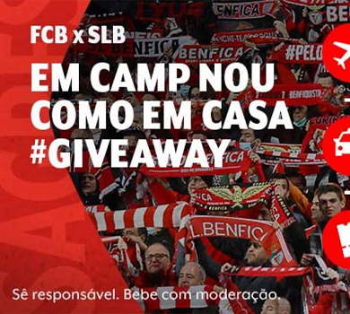 Passatempo Sagres - Bilhetes Liga dos Campeões FC Barcelona vs. SL Benfica