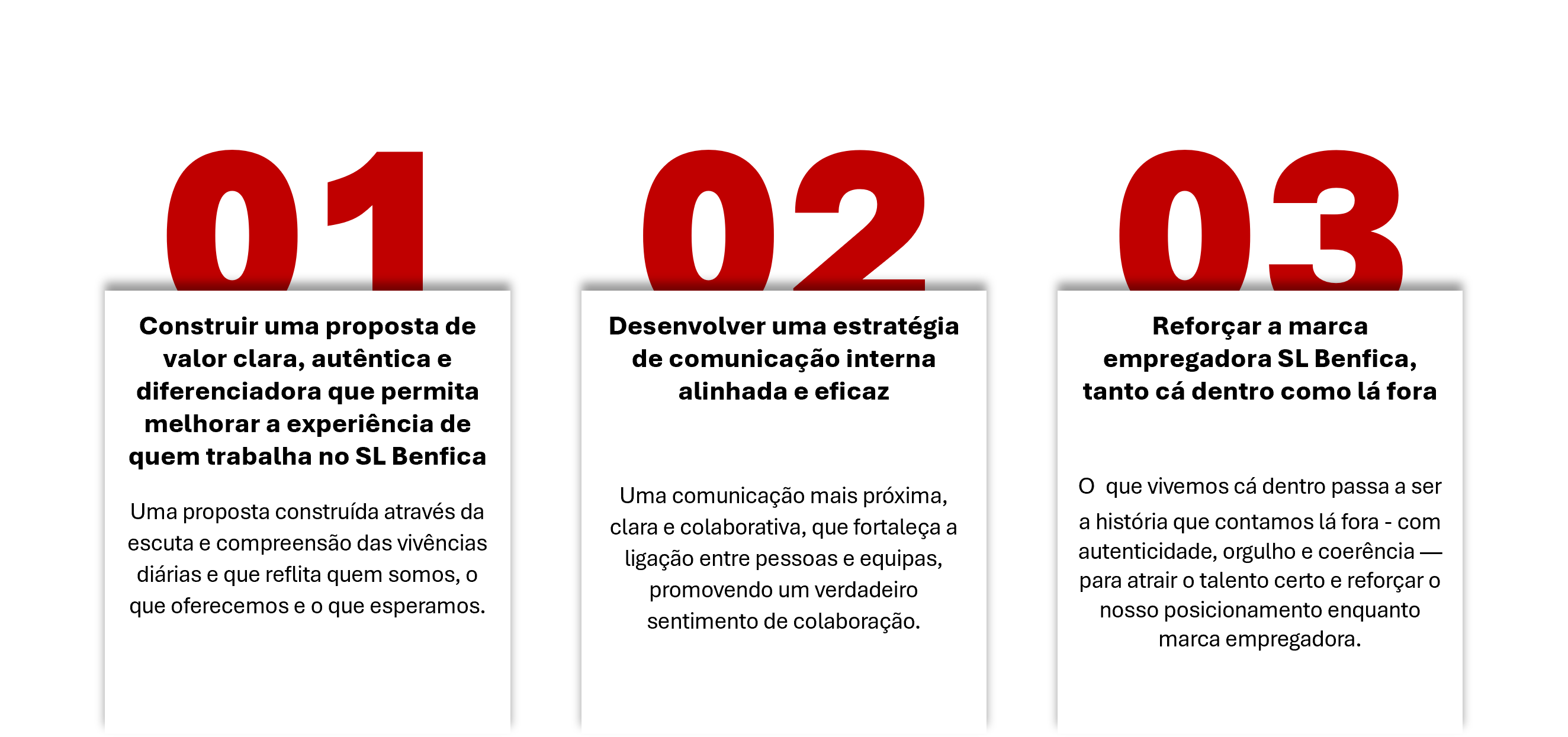 Metas do Benfica Way