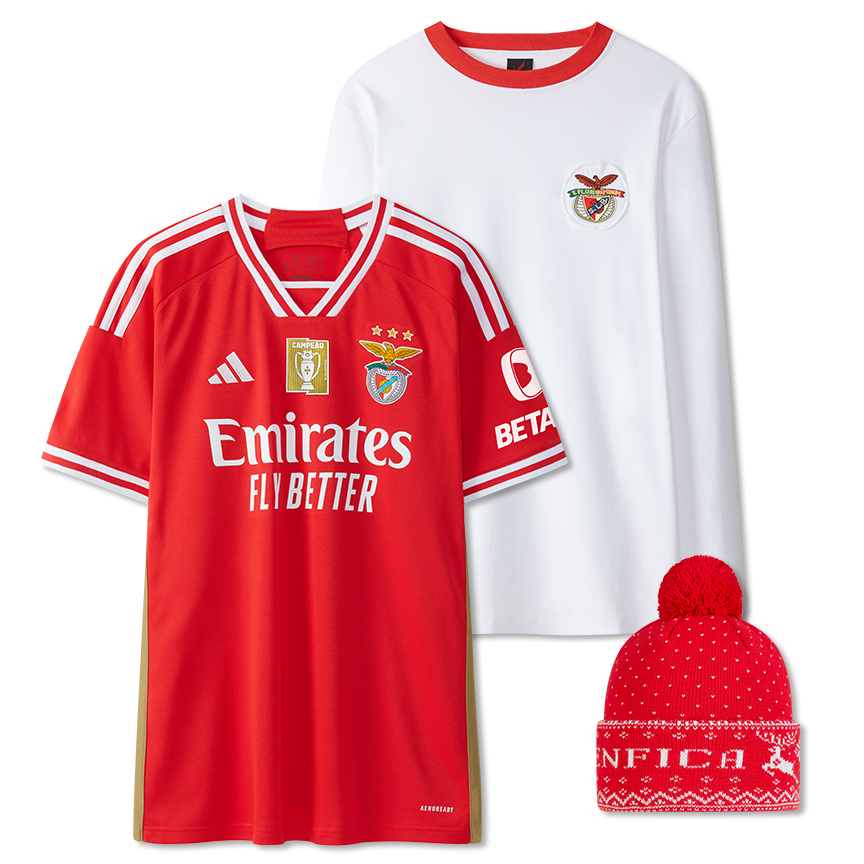 Adidas Home Jersey 2023/24, Christmas Beanie and White Retro Shirt