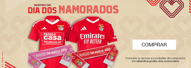 Campanha Merchandising SL Benfica - Celebra o dia dos namorados com um pack especial. Compra já