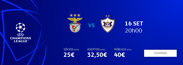 Garante o teu lugar para o jogo SL Benfica vs Qarabag para a UCL