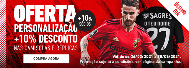 Oferta Personalização Descontos SL Benfica