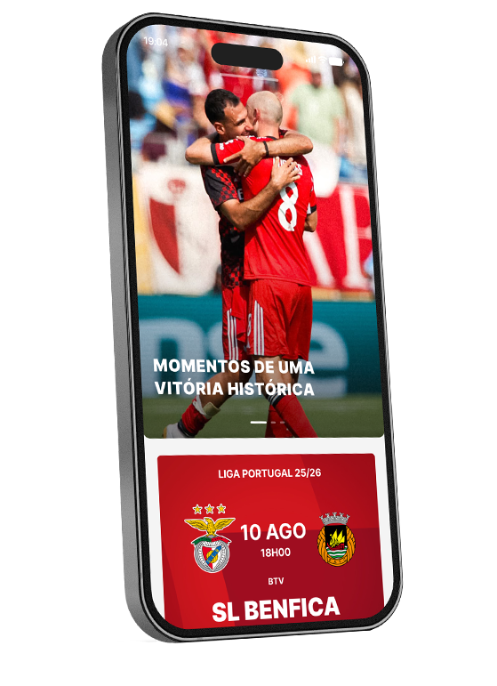 App Benfica interface