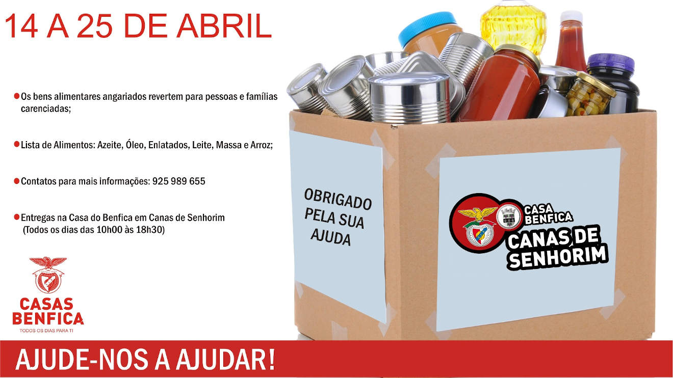 Casa do Benfica Senhorim Ação Solidária Covid-19