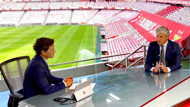 Domingos Soares de Oliveira, CEO do Sport Lisboa e Benfica, entrevistado na BTV