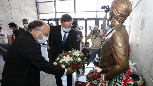 Visita Estádio da Luz Ministro dos Negócios Estrangeiros da Hungria, Peter Szijjártó