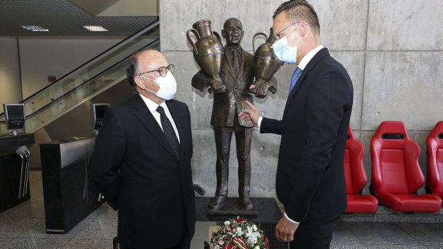 Visita Estádio da Luz Ministro dos Negócios Estrangeiros da Hungria, Peter Szijjártó