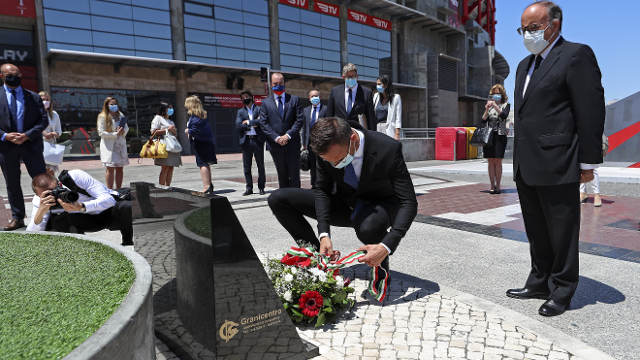 Visita Estádio da Luz Ministro dos Negócios Estrangeiros da Hungria, Peter Szijjártó