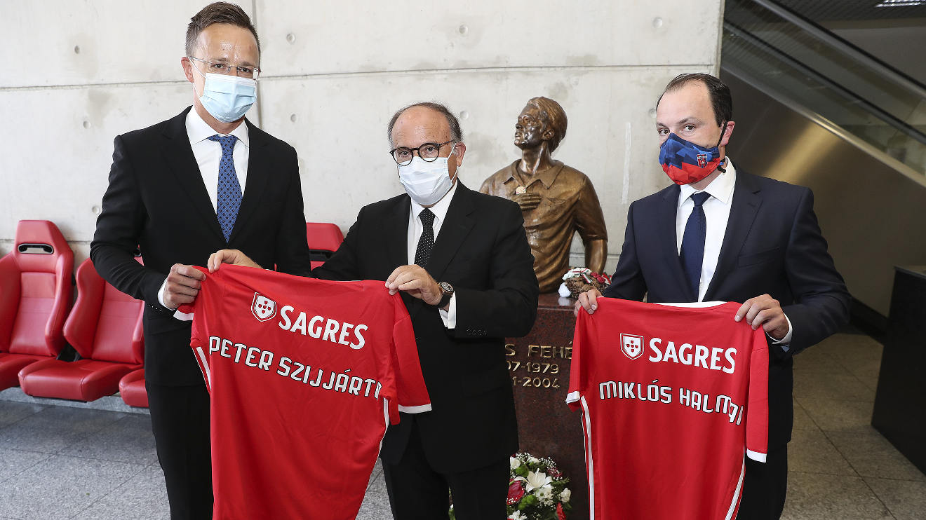 Visita Estádio da Luz Ministro dos Negócios Estrangeiros da Hungria, Peter Szijjártó