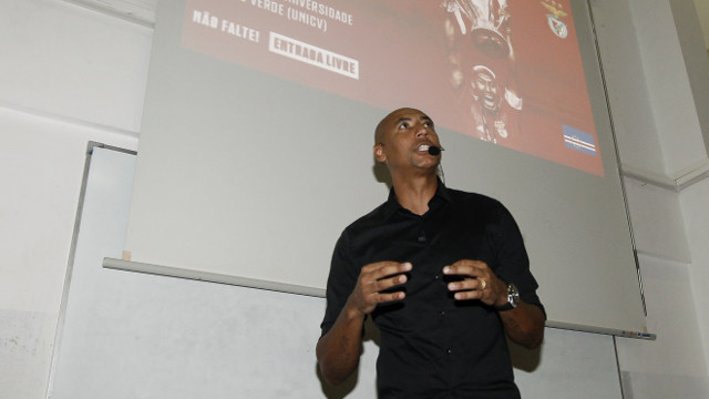 Luisão esteve recentemente na cidade da Praia, em Cabo Verde