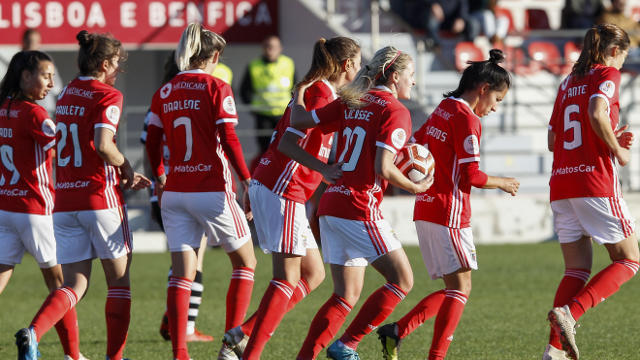 Festejos da equipa do Benfica com especial destaque para Clo&#233; Lacasse