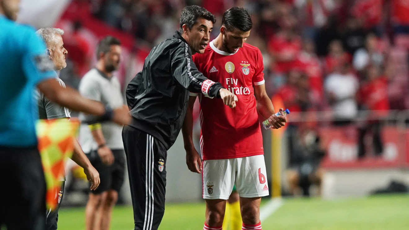 Bruno Lage e Rúben Dias