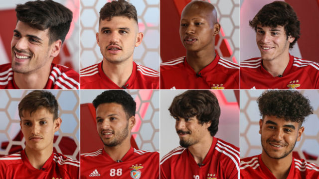 Oito jogadores formação Benfica
