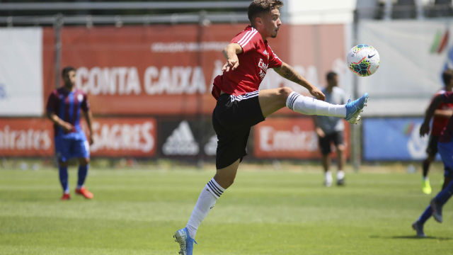 Nuno Santos marcou tr&#234;s golos frente &#224; equipa do Cova da Piedade