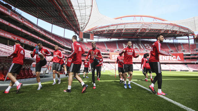 Treino Benfica Estádio da Luz