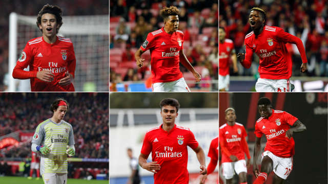 João Félix, Gedson, Florentino, Svilar, Jota e José Gomes