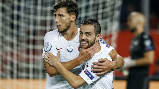 Rúben Dias e Bernardo Silva