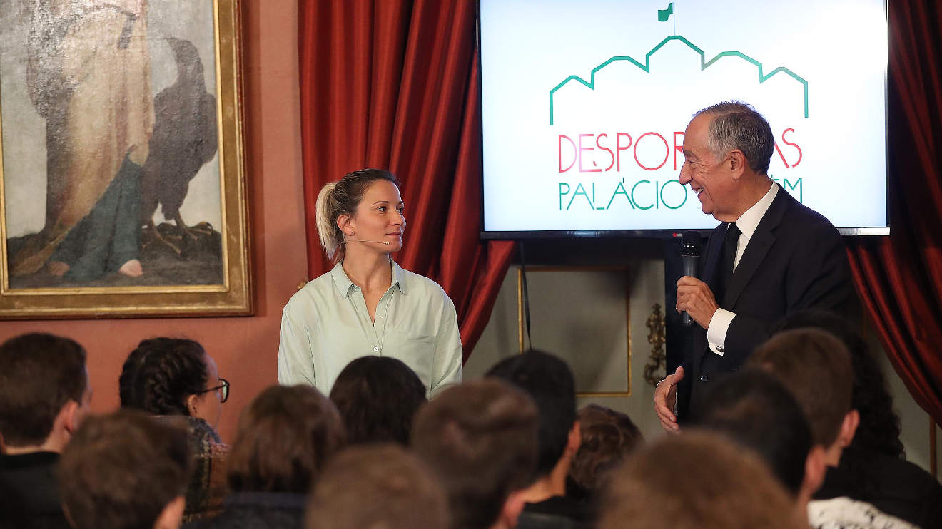 Telma Monteiro e Marcelo Rebelo de Sousa 