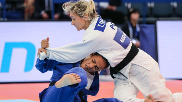 Telma Monteiro em combate 