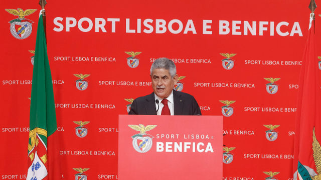 Lu&#237;s Filipe Vieira no discurso de tomada de posse 