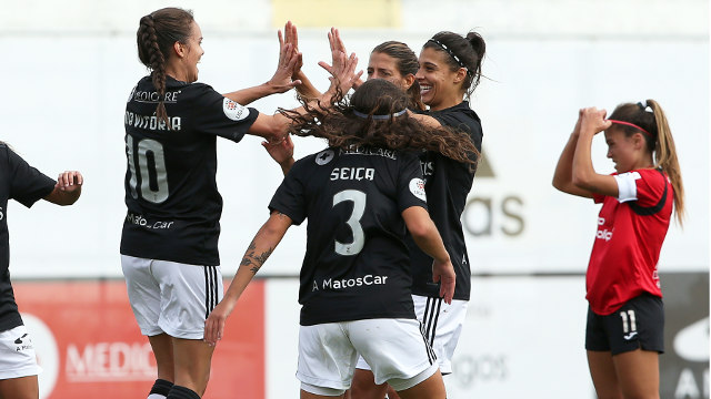 Festejos do futebol feminino do Benfica 