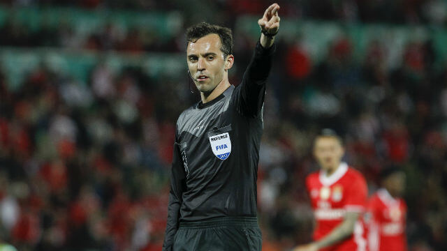 João Pinheiro no Estádio da Luz