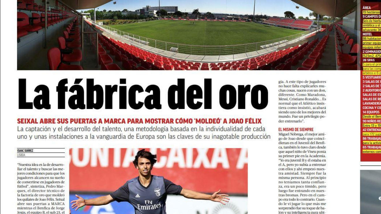 Reportagem Jornal Marca - Benfica Campus