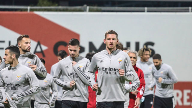 Treino Benfica Lech Poznan Liga Europa