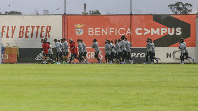 Treino no Benfica Campus