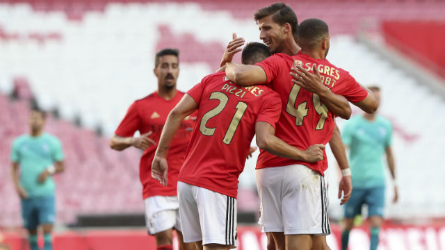 Jogadores do Benfica