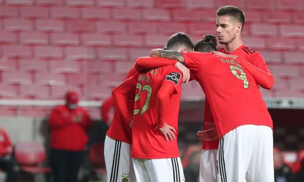 Jogadores do Benfica