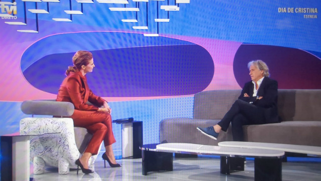 Jorge Jesus foi entrevistado por Cristina Ferreira