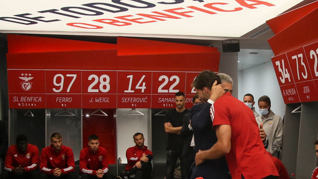 Rúben Dias Despedida Balneário Benfica