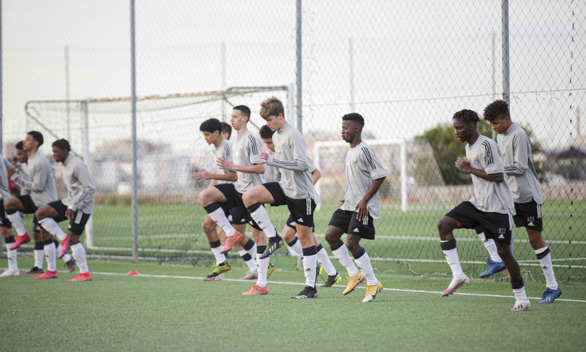 Treino dos Sub-17 do Benfica