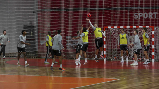 Treino andebol Benfica