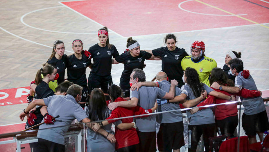 Equipa do Benfica Hóquei em Patins Feminino