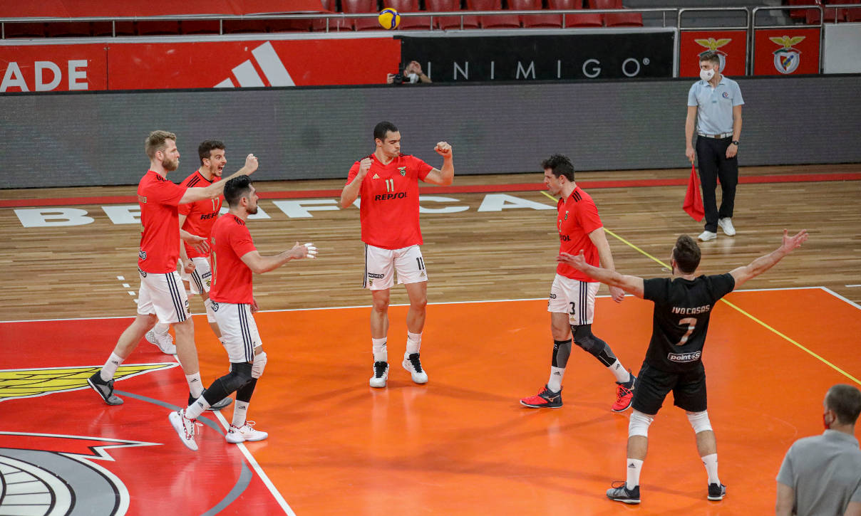 Festejos da equipa do Benfica
