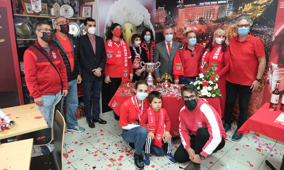 Taça de Campeão Nacional de voleibol, entrega na Casa Benfica Ilha Terceira
