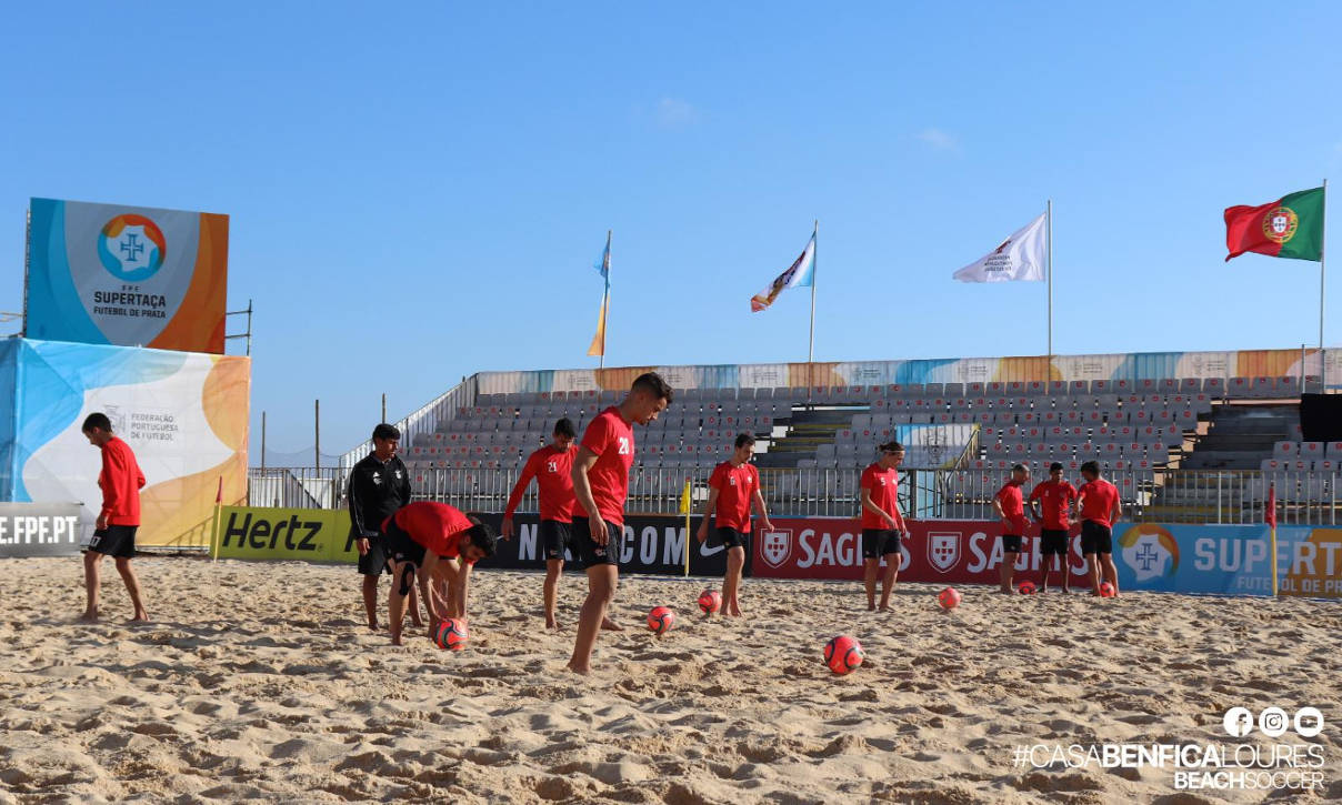 Equipa de futebol de praia da Casa Benfica Loures