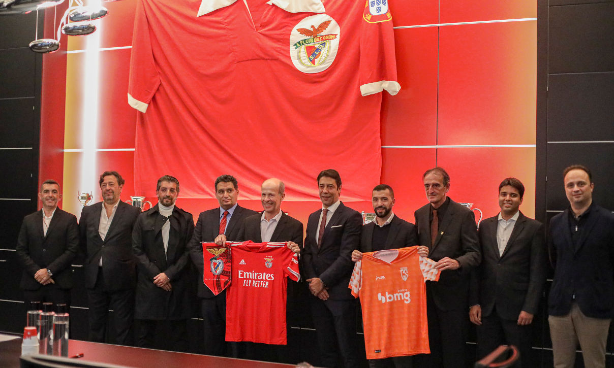 Benfica e Coimbra Sports (Brasil) assinaram acordo de parceria técnica de longa duração