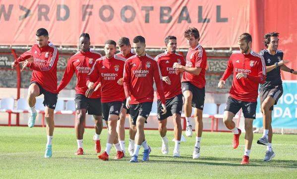 Prepara&#231;&#227;o da equipa do Benfica