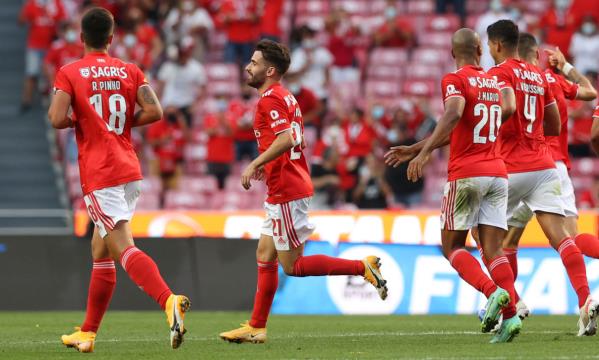 Jogadores do Benfica