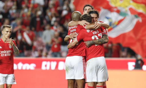 Jogadores do Benfica