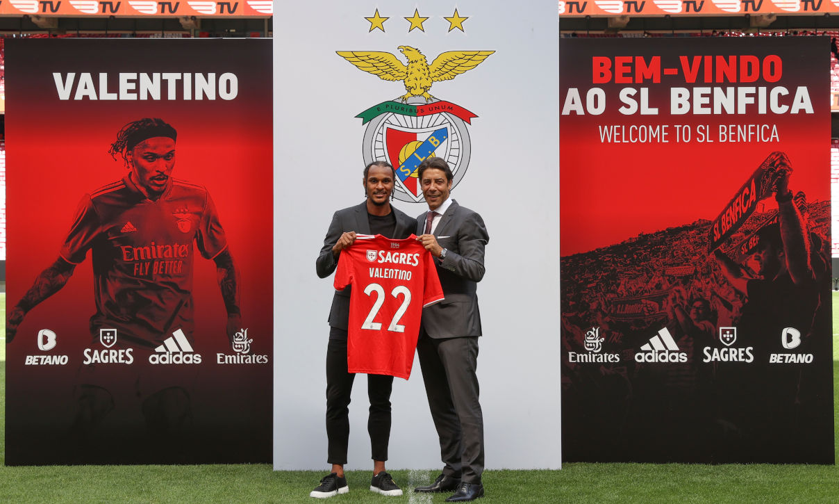 Valentino e o presidente Rui Costa