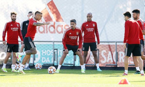 Treino no Benfica Campus