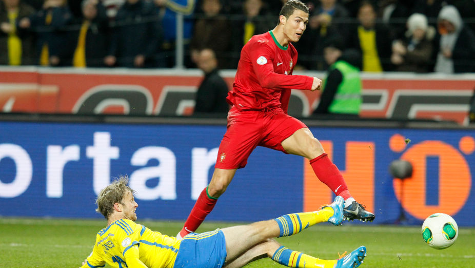 Ronaldo contra a Suécia
