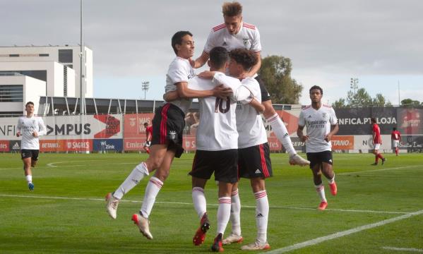 Festejos da equipa de Juniores