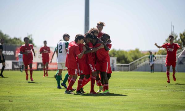 Festejos da equipa de Juvenis
